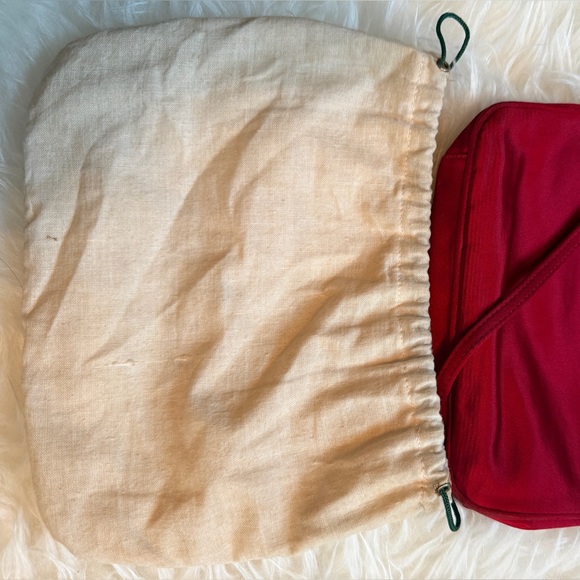 Gucci Red Bamboo Handle Two Way Bag - Picture 12 of 12